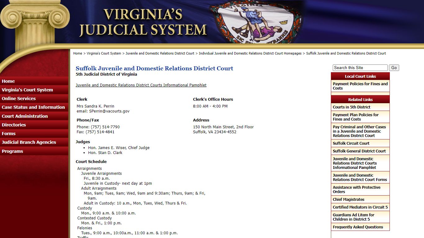 Suffolk Juvenile and Domestic Relations District Court